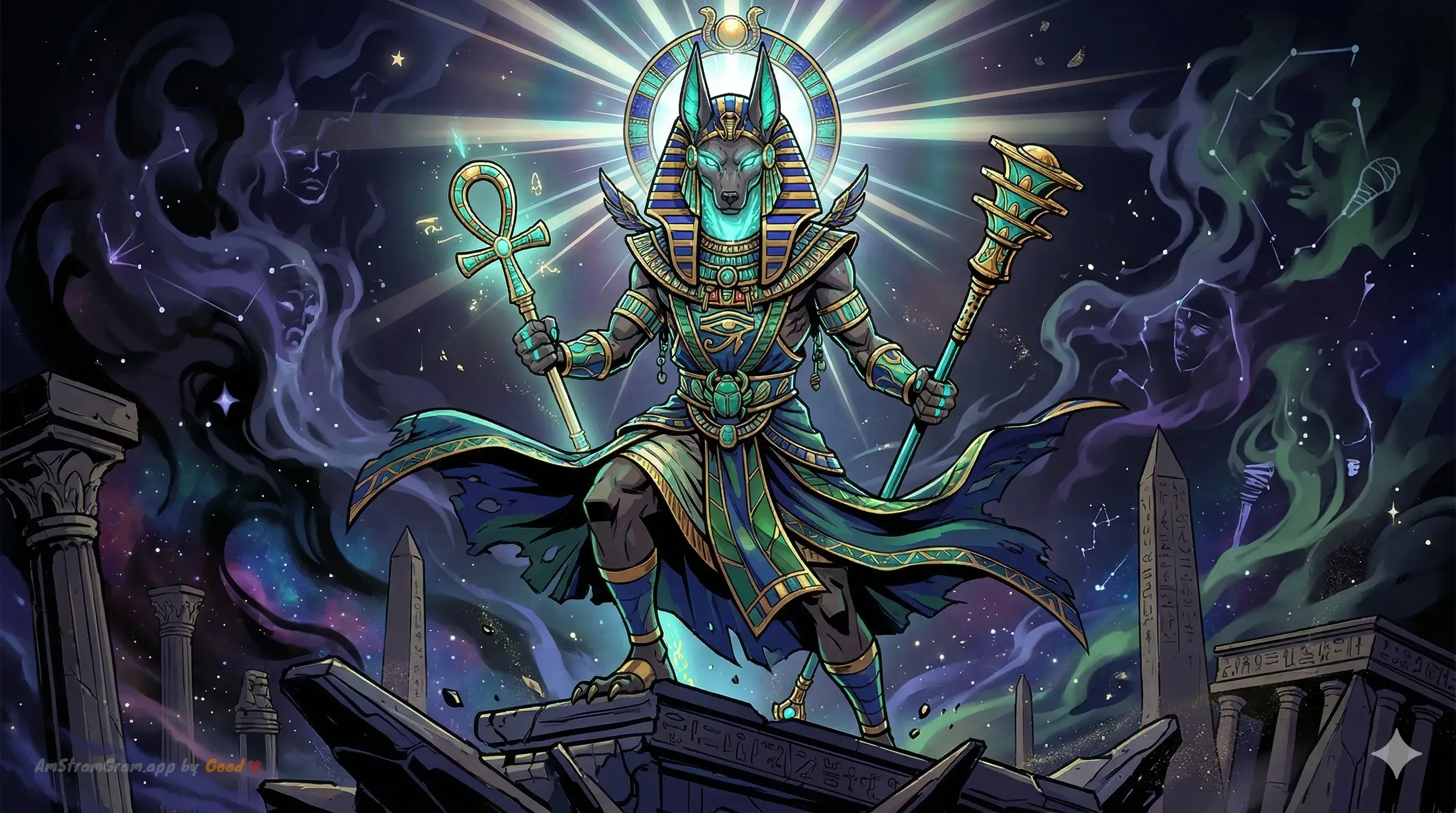 Anubis, divinité de la mythologie Égyptienne — AmStramGram