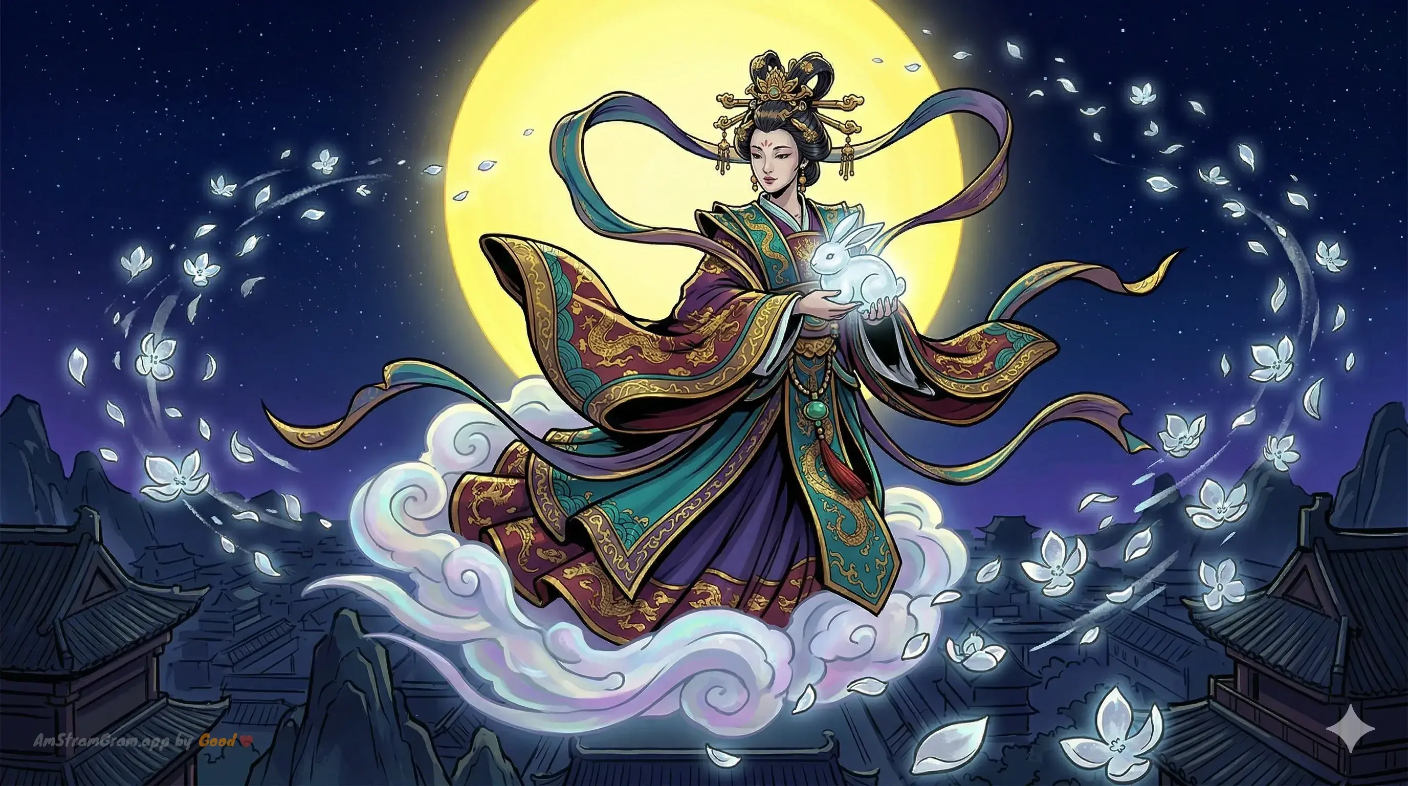 Chang'e, divinité de la mythologie Chinoise — AmStramGram
