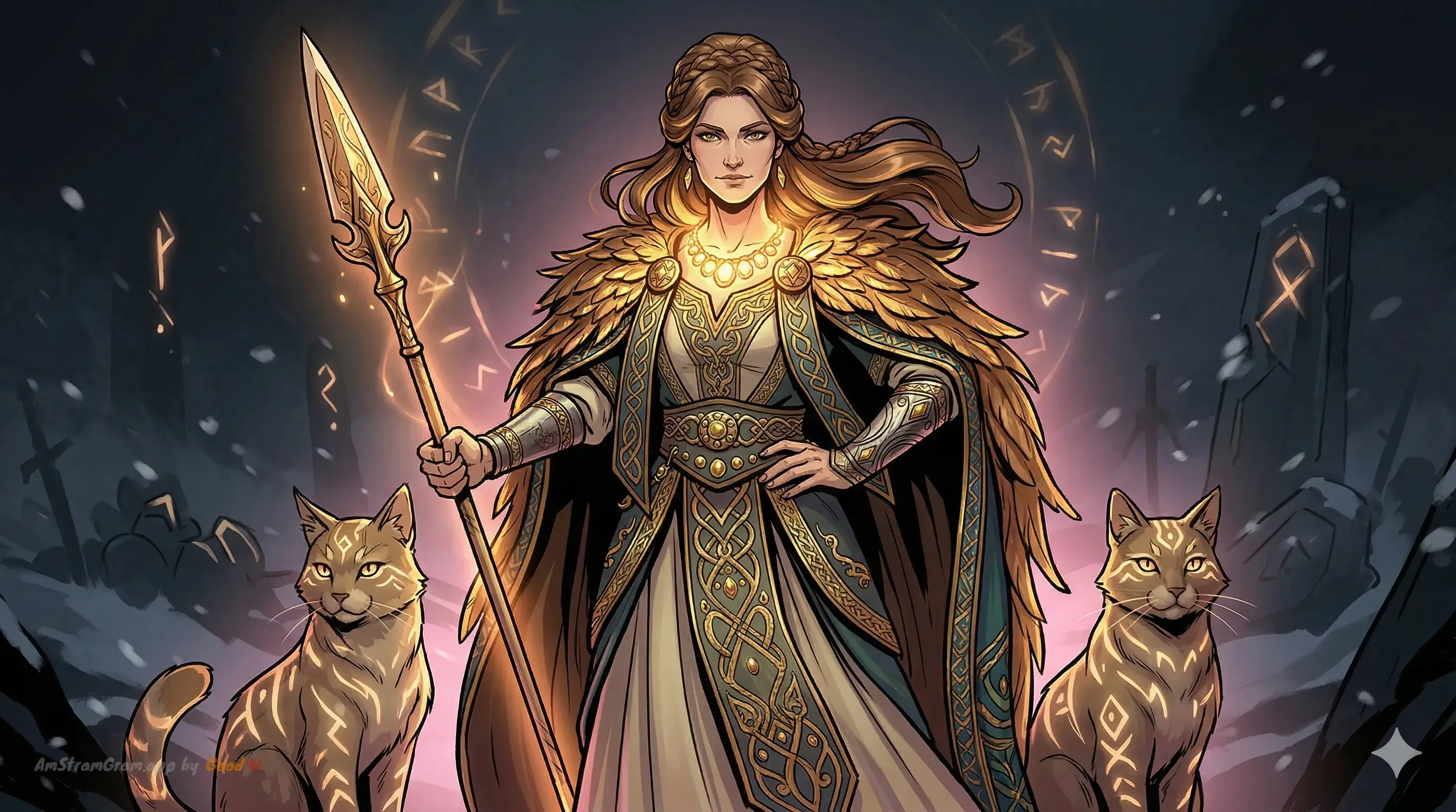 Freya, Gottheit der Nordischen Mythologie — AmStramGram