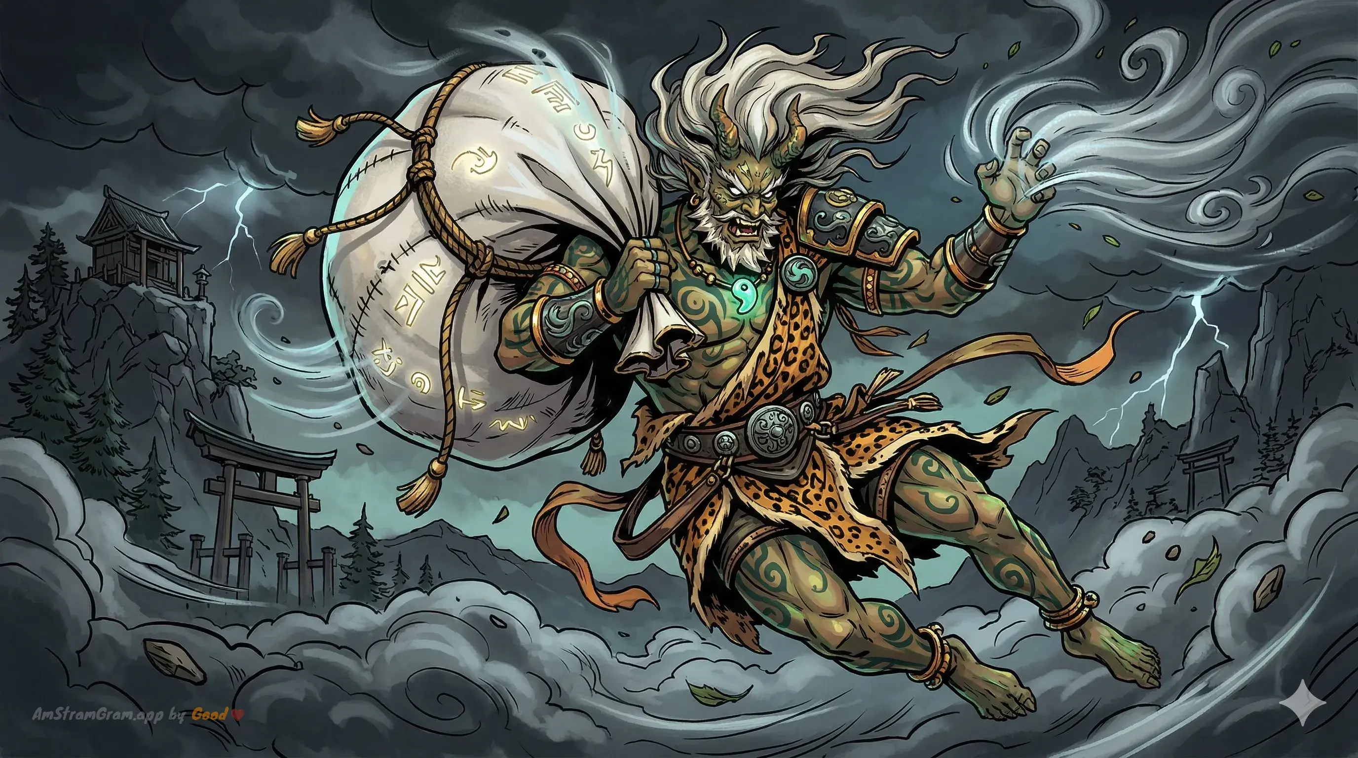Fujin, divinité de la mythologie Japonaise — AmStramGram