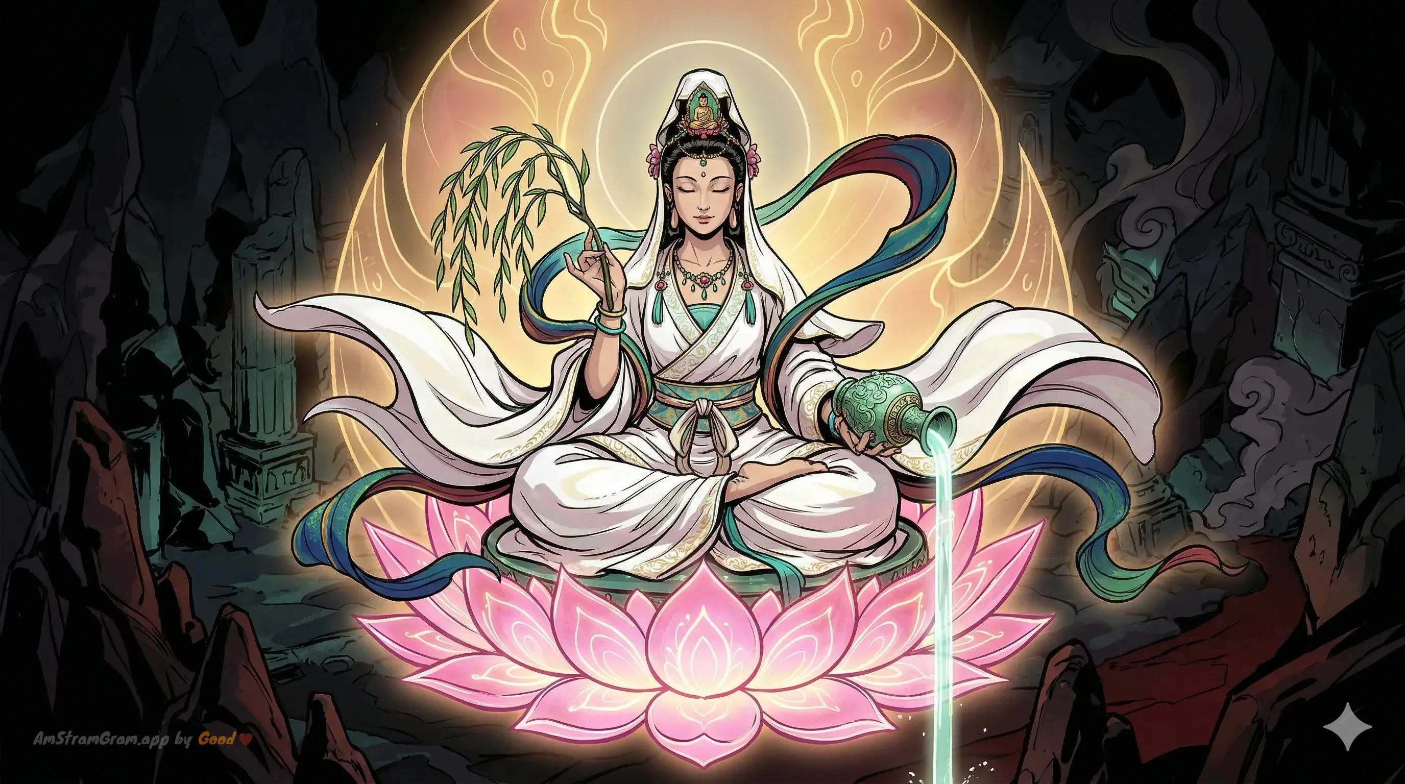 Guanyin, Gottheit der Chinesischen Mythologie — AmStramGram