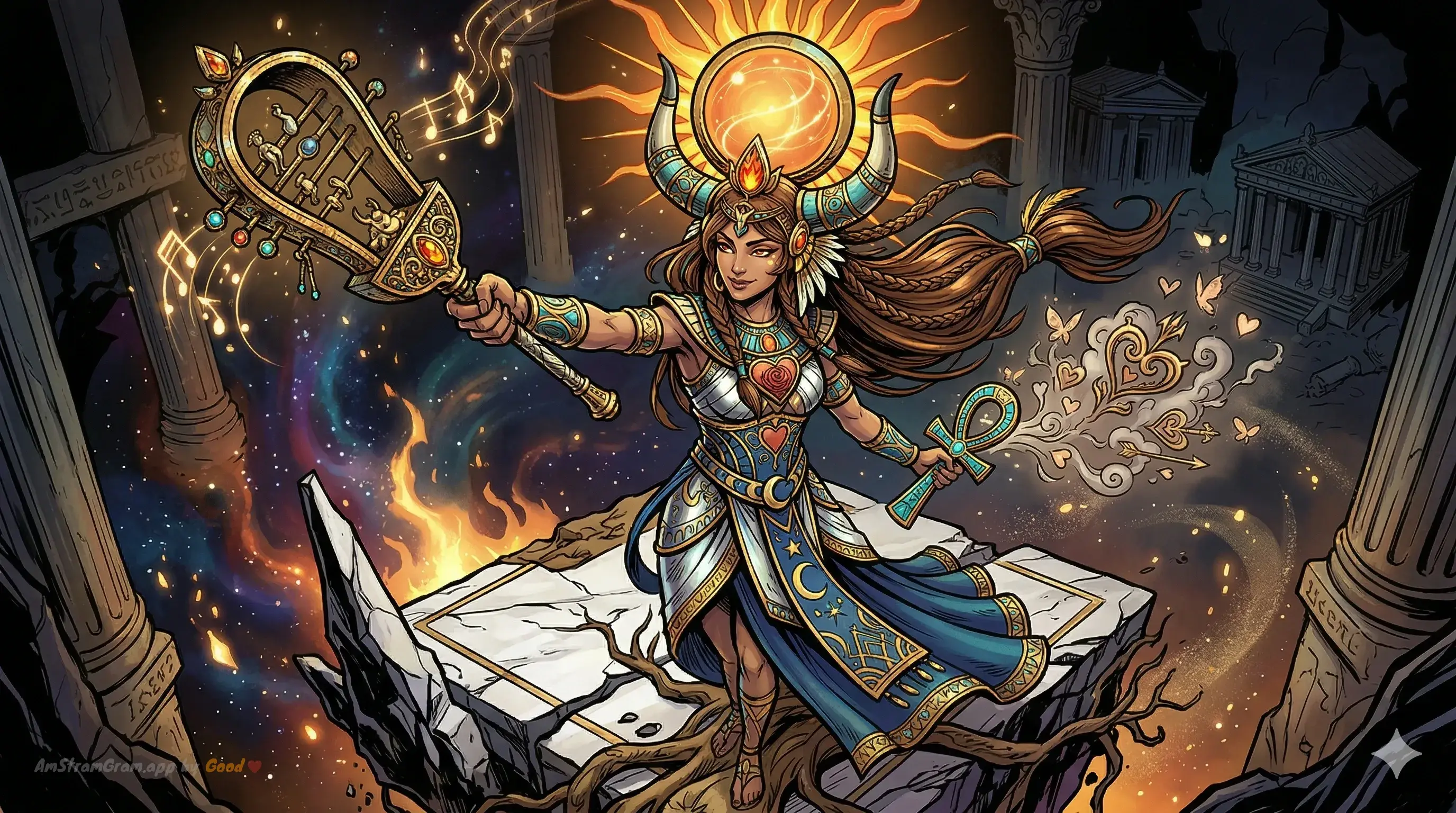 Hathor, divinité de la mythologie Égyptienne — AmStramGram