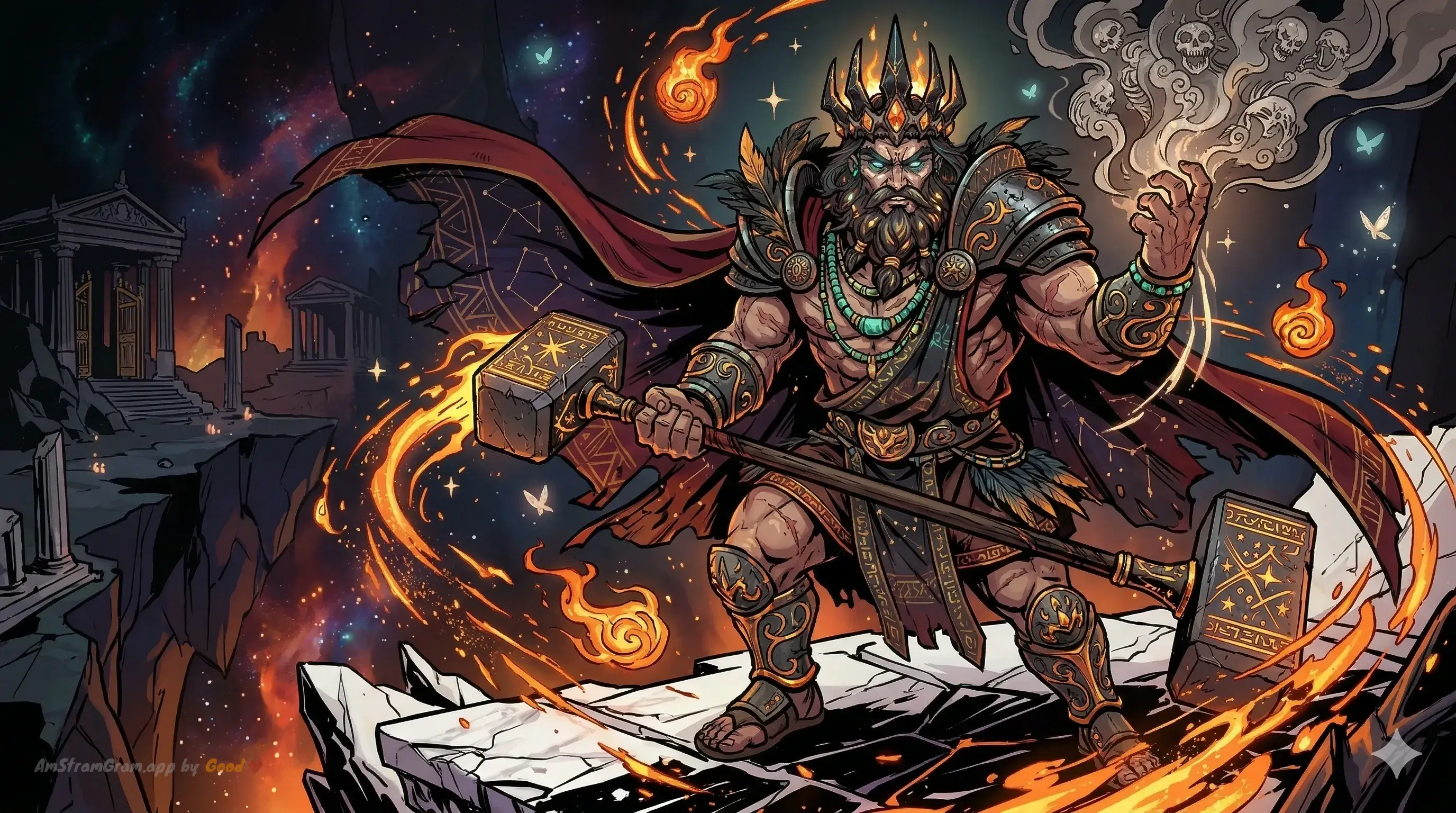 Héphaïstos, divinité de la mythologie Grecque — AmStramGram