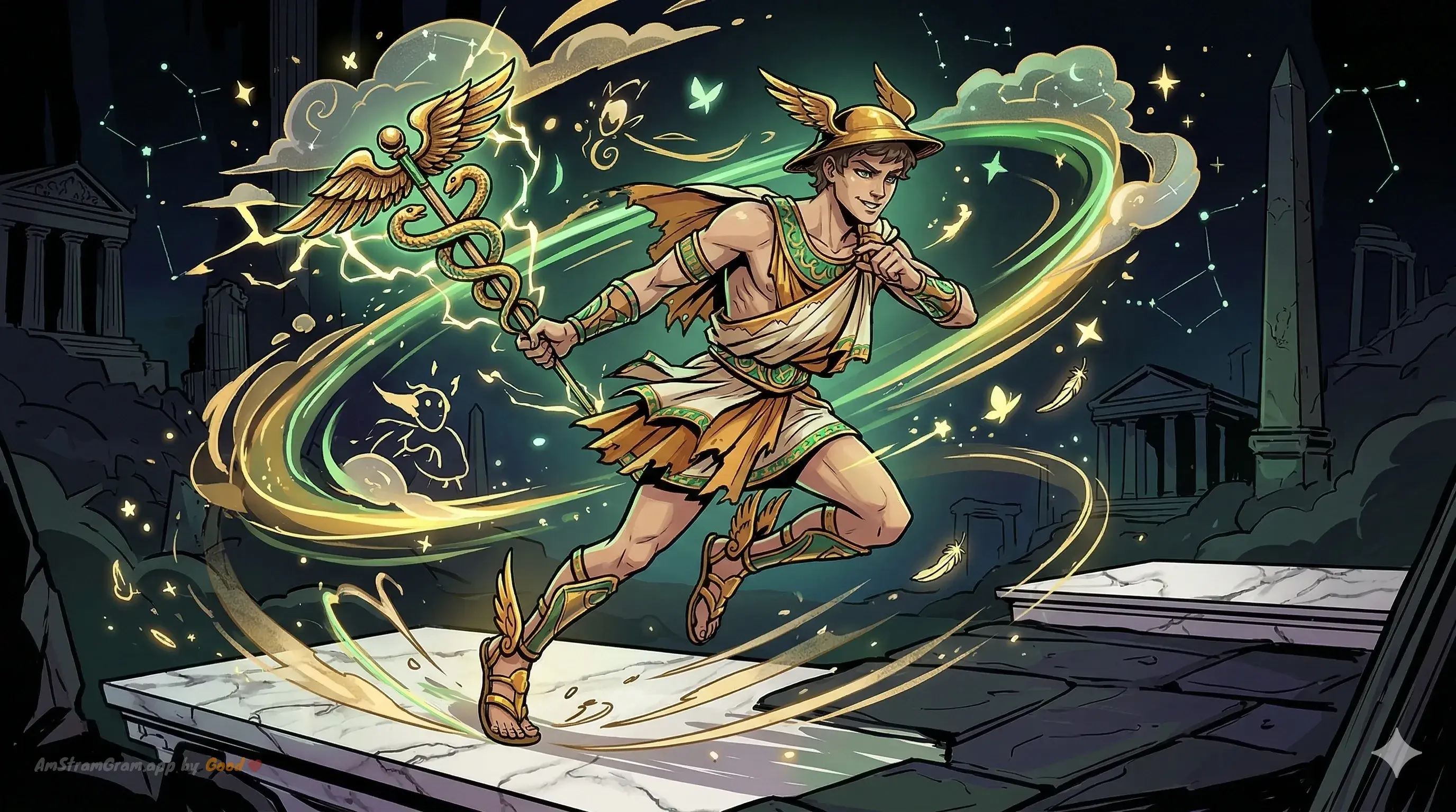 Hermès, divinité de la mythologie Grecque — AmStramGram