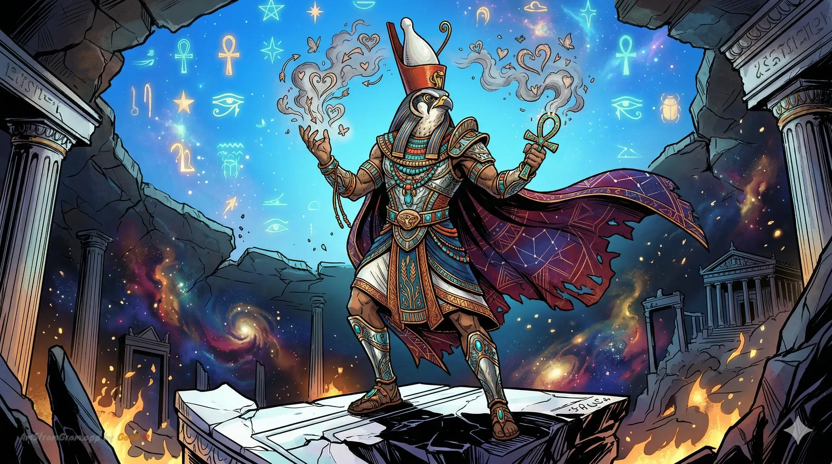 Horus, divinité de la mythologie Égyptienne — AmStramGram