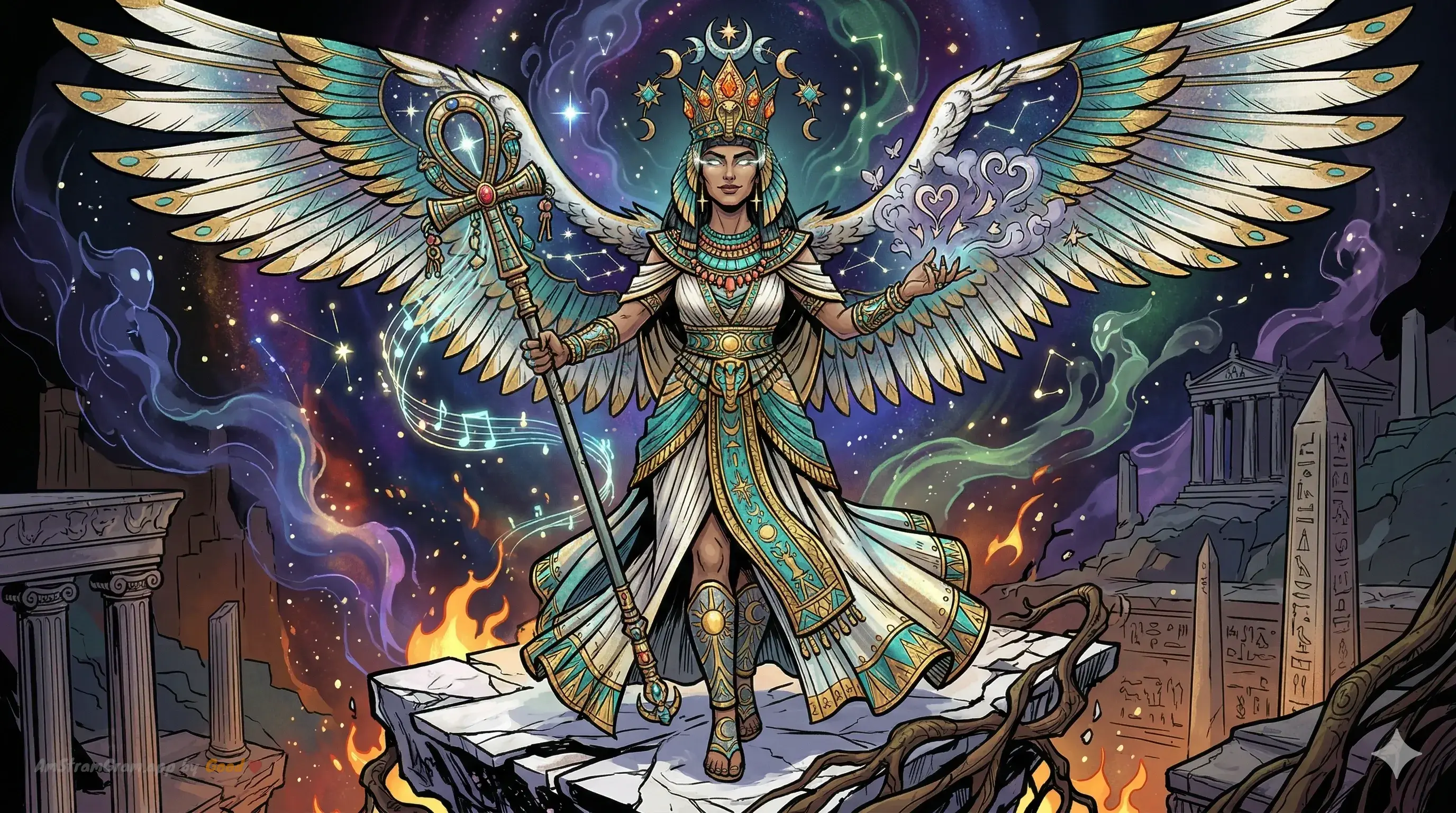 Isis, divinité de la mythologie Égyptienne — AmStramGram