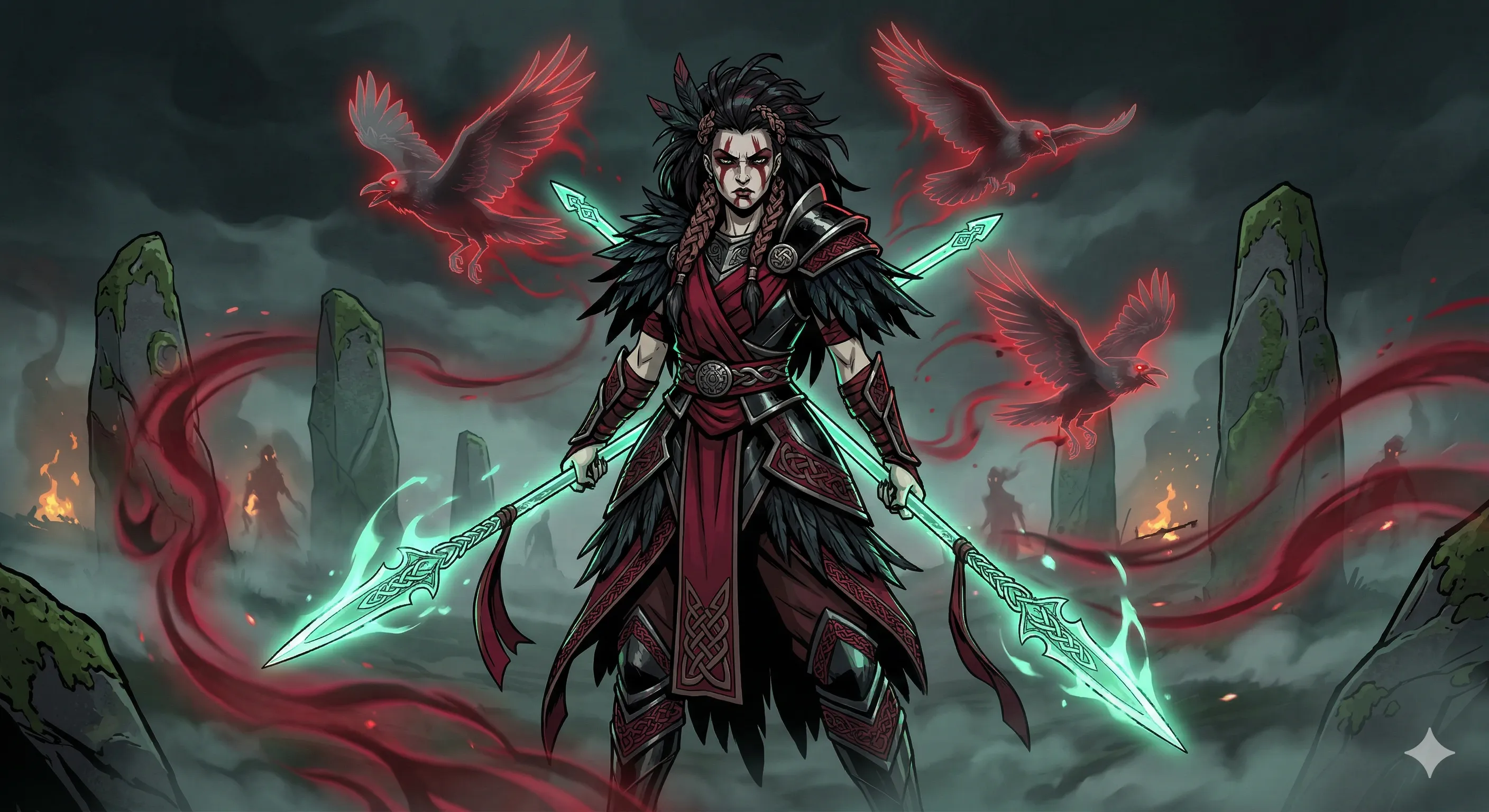 La Morrigan, déesse celtique des batailles et du destin