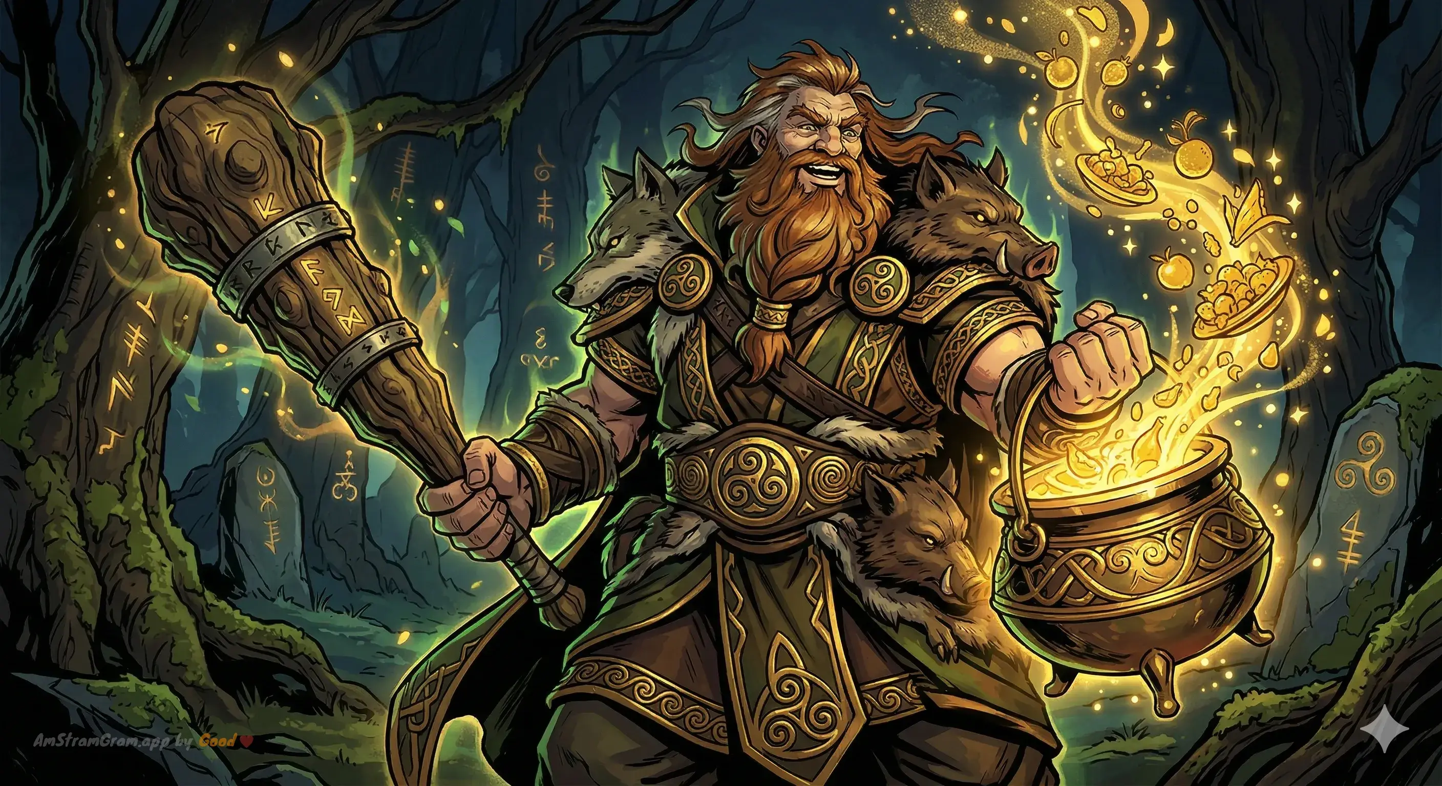Le Dagda, divinité de la mythologie Celtique — AmStramGram