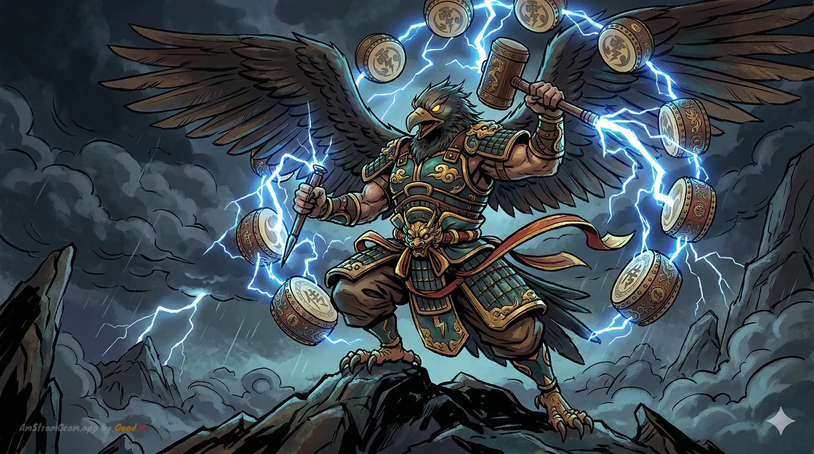 Lei Gong, divinité de la mythologie Chinoise — AmStramGram