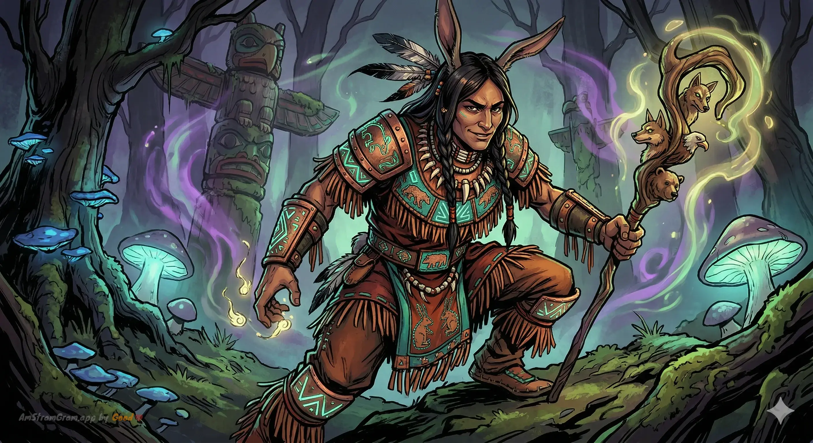 Nanabozho, divinité de la mythologie Amérindienne — AmStramGram