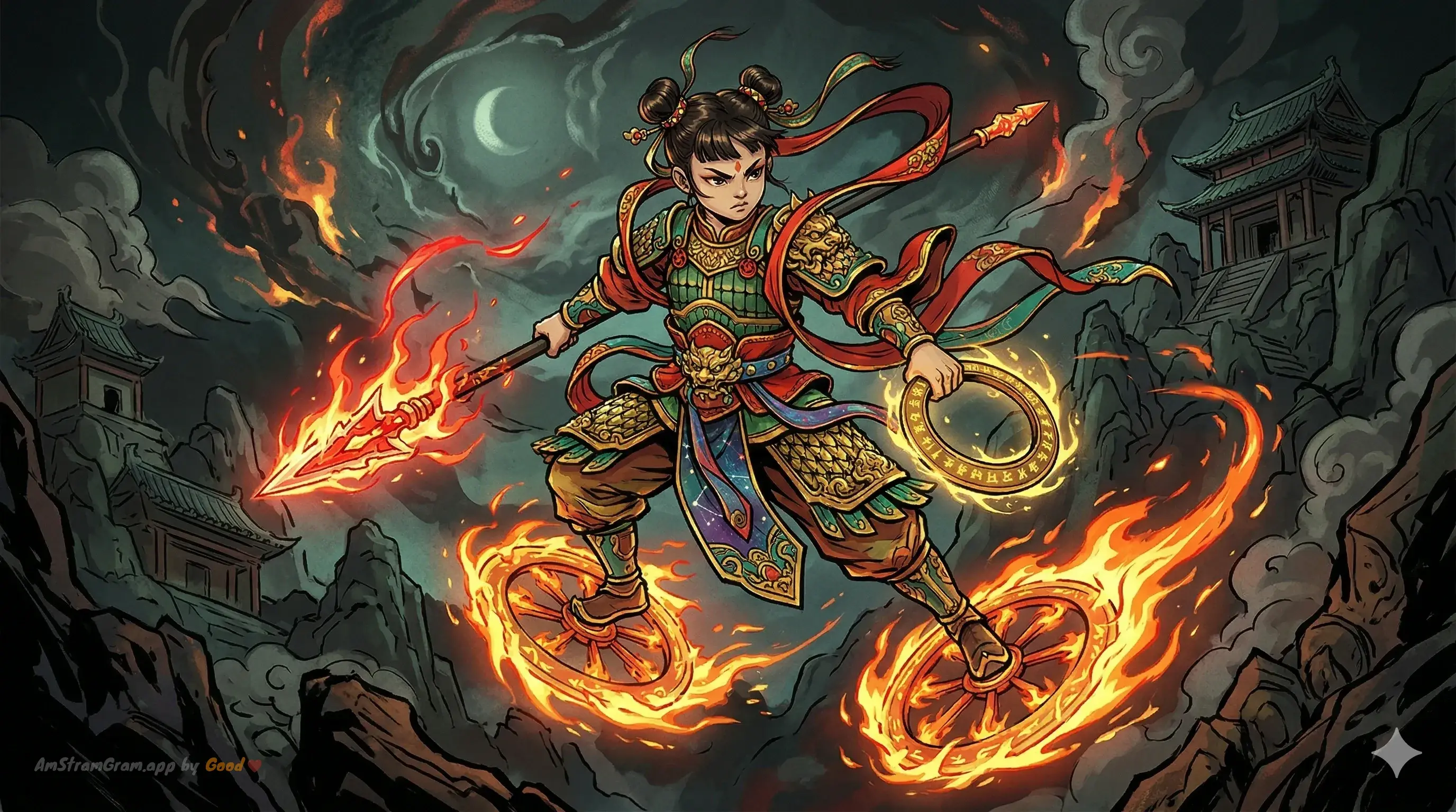 Nezha, divinité de la mythologie Chinoise — AmStramGram