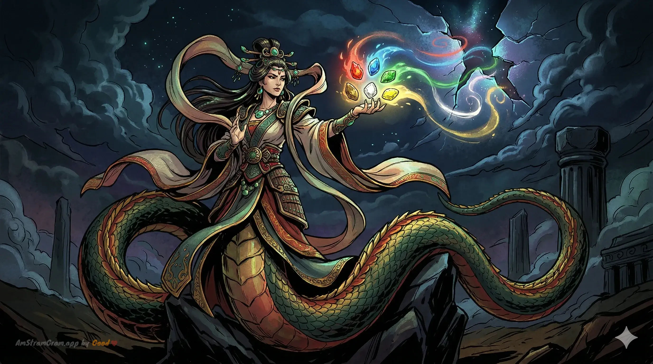 Nüwa, divinité de la mythologie Chinoise — AmStramGram