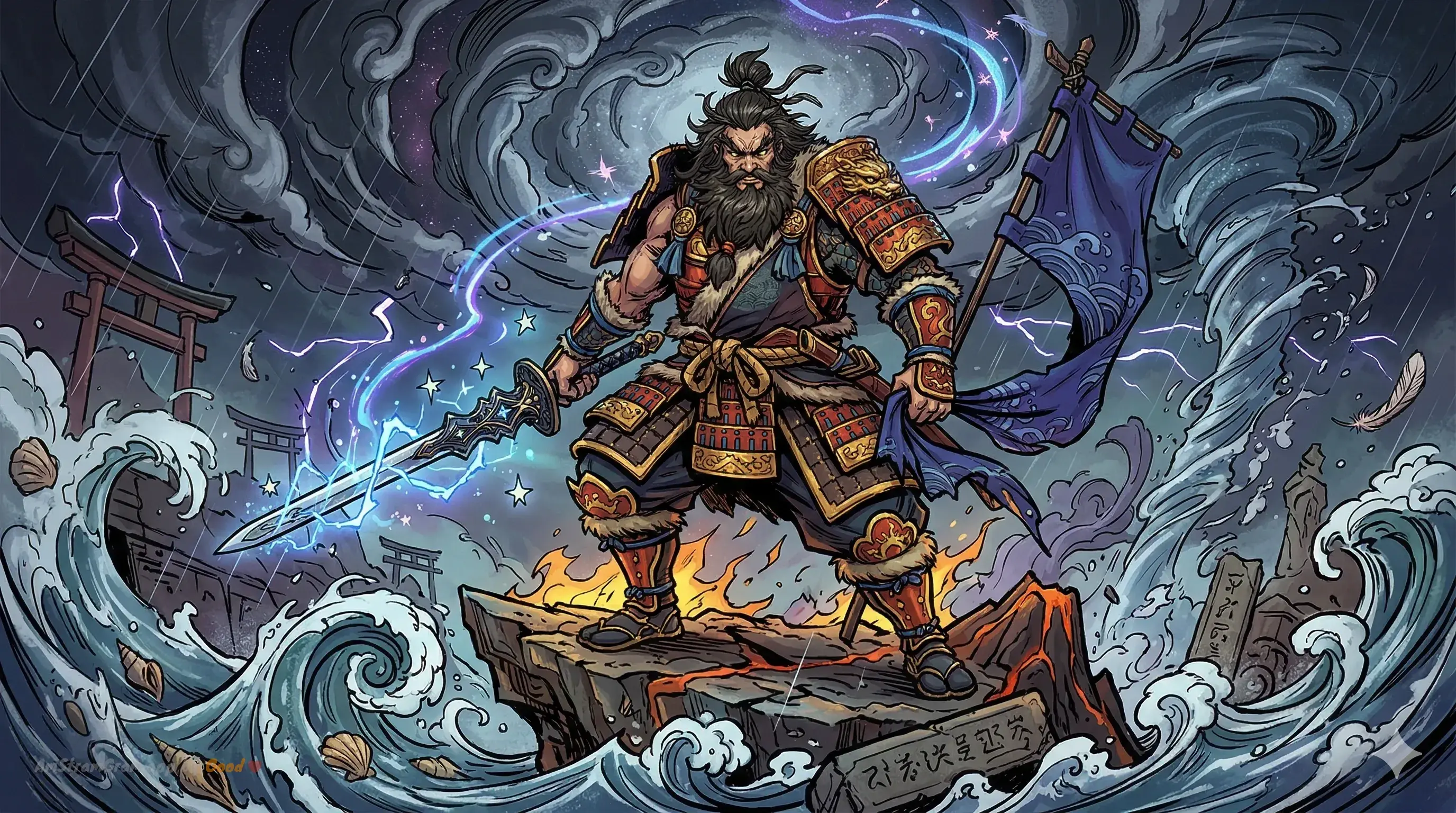 Susanoo, Gottheit der Japanischen Mythologie — AmStramGram
