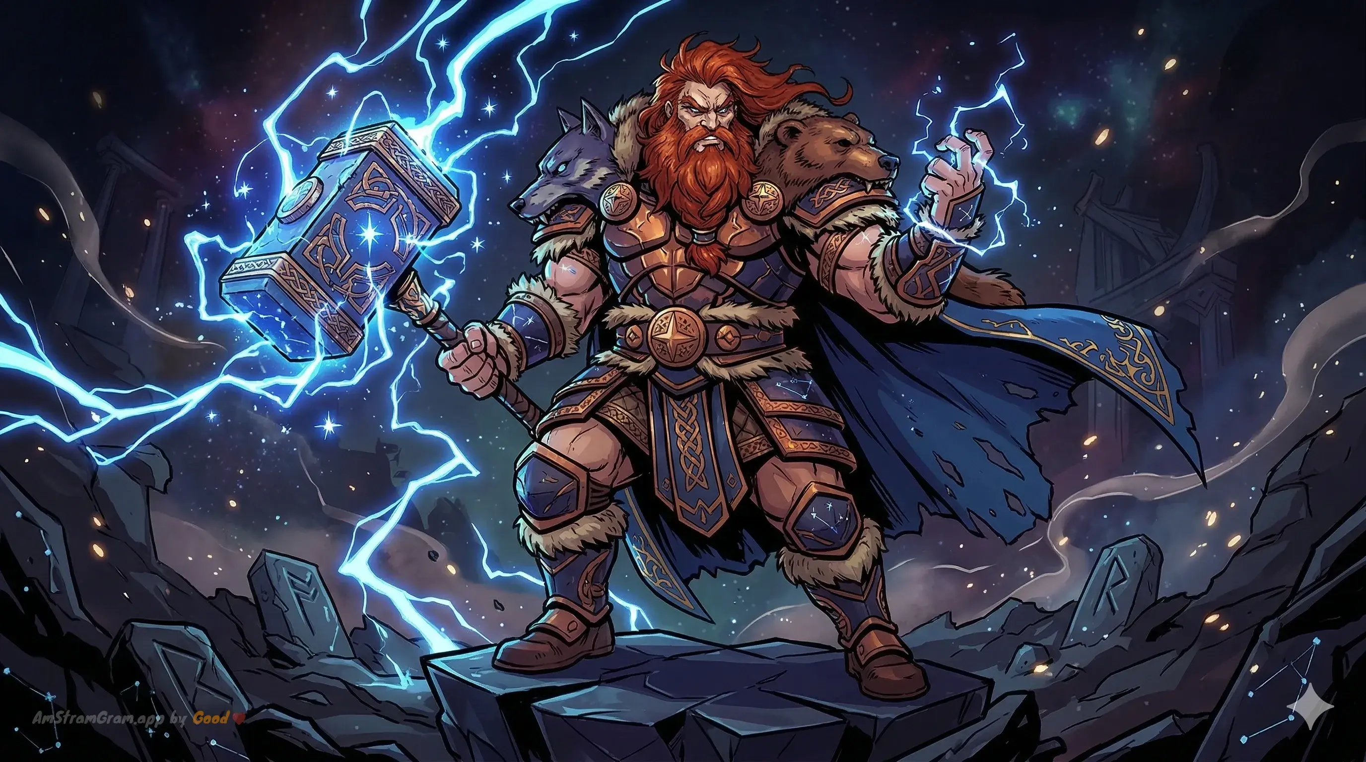 Thor, Gottheit der Nordischen Mythologie — AmStramGram
